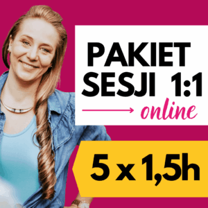 5 x SESJA 1:1 online / PAKIET 5 SESJI po ok. 90 minut